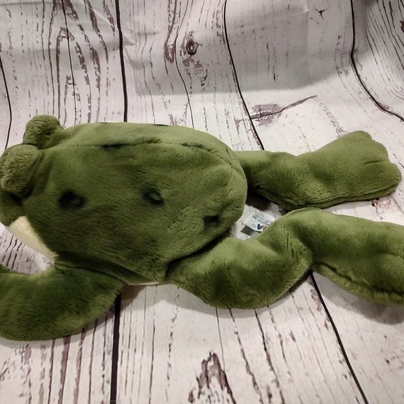 Realistic Green Frog Toad Plush Stuffed Animals A&A Plush - Picture 3 of 6